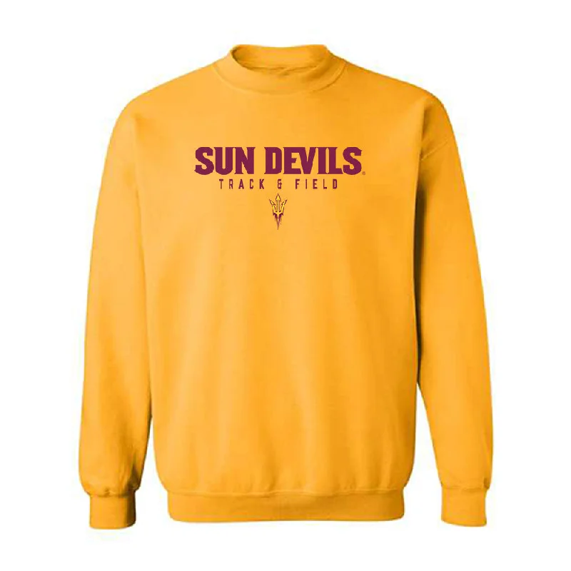 Arizona State - NCAA Women's Track & Field : Ava McCumber-Gandara - Classic Shersey Crewneck Sweatshirt Hoodie with Velcro Closure Adjustable Secure