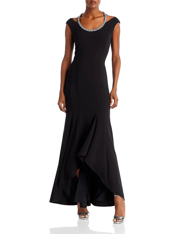 Womens Embellished Scuba Evening Dress Tunics Handmade artisanal