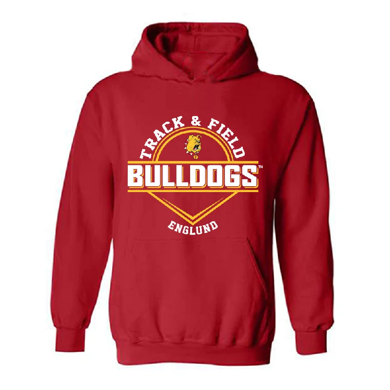 Ferris State - NCAA Women's Track & Field : Daisy Englund - Classic Fashion Shersey Hooded Sweatshirt Hoodie with Double Zipper Versatile Adjustable Ferris State - NCAA Women's Track & Field : Daisy Englund - Classic Fashion Shersey Hooded Sweatshirt Hoodie with Double Zipper Versatile Adjustable