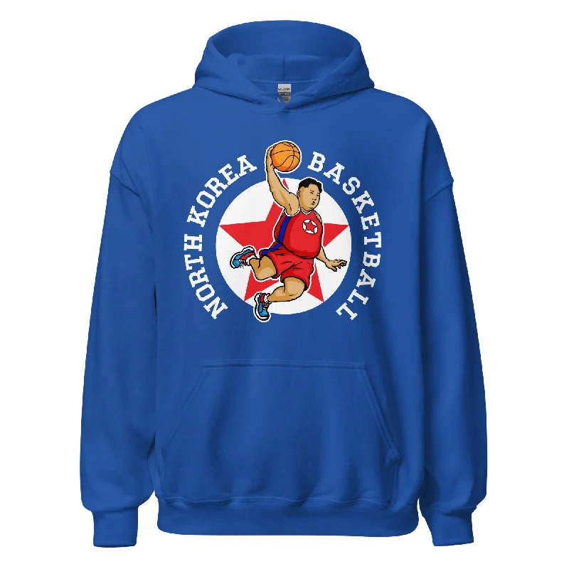 North Korea Basketball Rocketman Hooded Sweatshirt Hoodie with Hem Elastic Stretchable Comfortable North Korea Basketball Rocketman Hooded Sweatshirt Hoodie with Hem Elastic Stretchable Comfortable