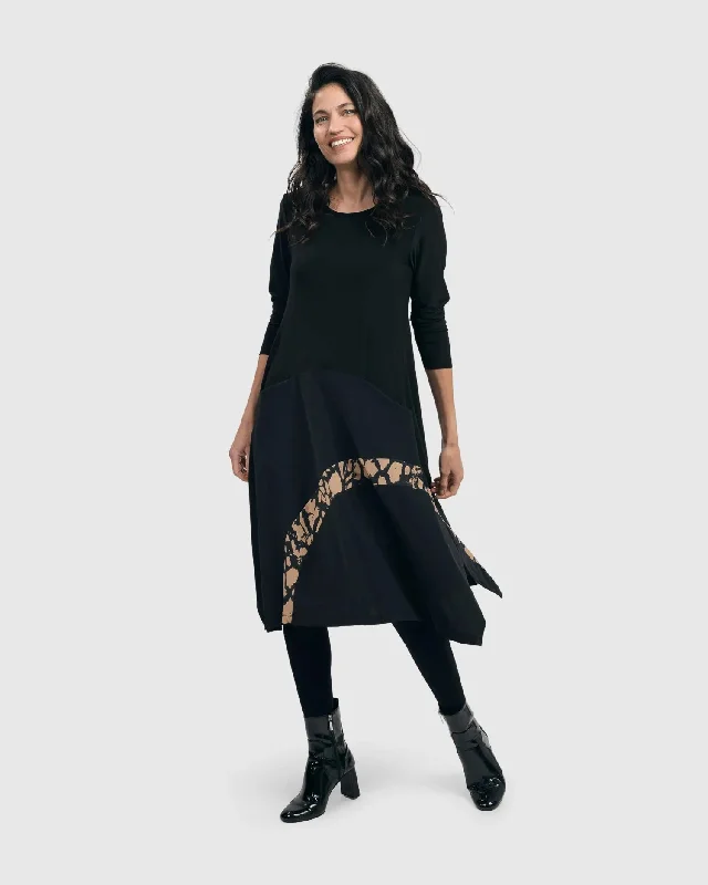 Tekbika Arc Cutaway Dress, Desert Tunics Luxurious premium