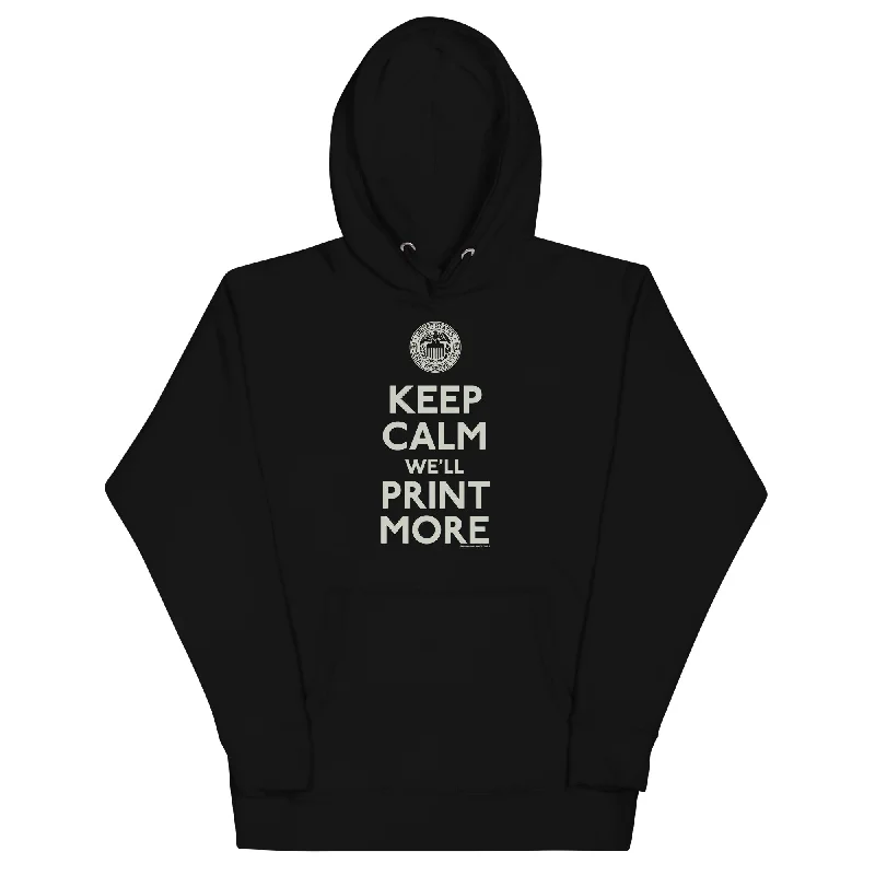 Keep Calm We'll Print More Federal Reserve Hoodie Sweatshirt Hoodie with Elastic Waist Stretchable Comfortable Keep Calm We'll Print More Federal Reserve Hoodie Sweatshirt Hoodie with Elastic Waist Stretchable Comfortable