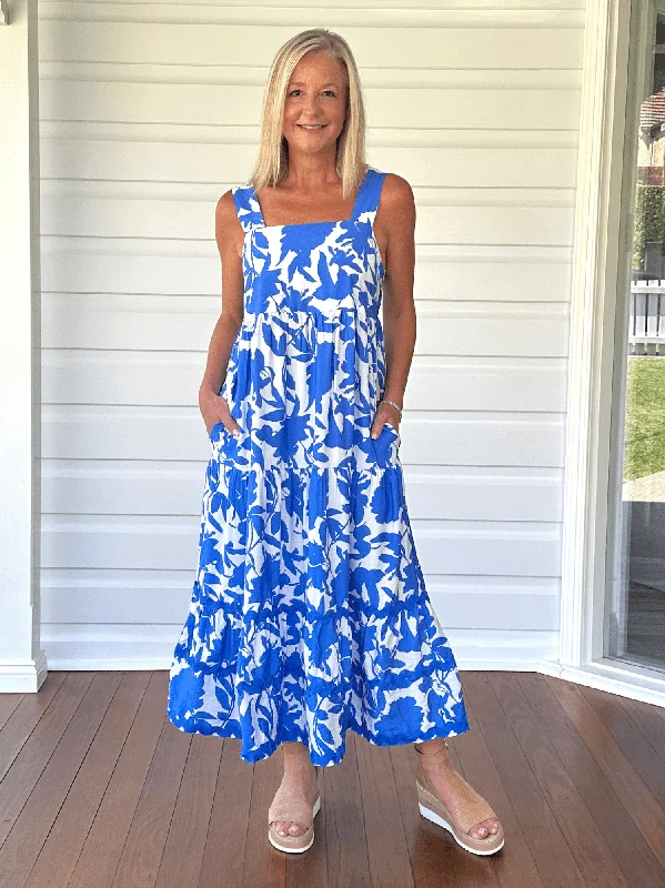Florida Sun Dress - Blue Tunics Trendy modern