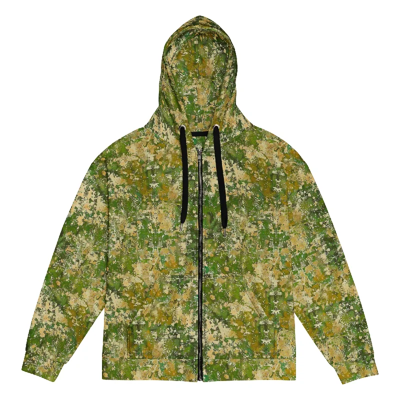 Nova All Purpose Digital Camouflage Zip Hoodie Hoodie with Applique Textured Unique