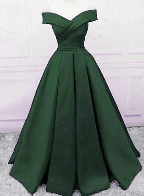 Beautiful Dark Green Satin Long Party Dress, Sweetheart Lace-up Prom Dress Tunics Wedding white Beautiful Dark Green Satin Long Party Dress, Sweetheart Lace-up Prom Dress Tunics Wedding white