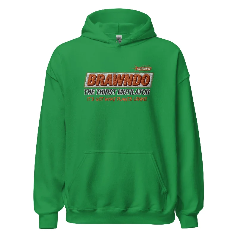 BRAWNDO the Thirst Mutilator Embroidered Hoodie Hoodie with Batwing Sleeves Loose Dramatic BRAWNDO the Thirst Mutilator Embroidered Hoodie Hoodie with Batwing Sleeves Loose Dramatic