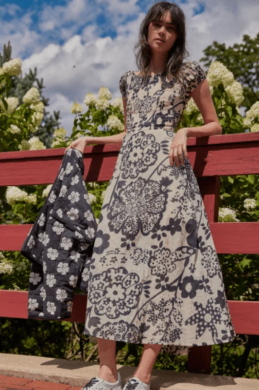 Free People: Ultraviolet Dress in Bright White Combo Tunics Solid Classic