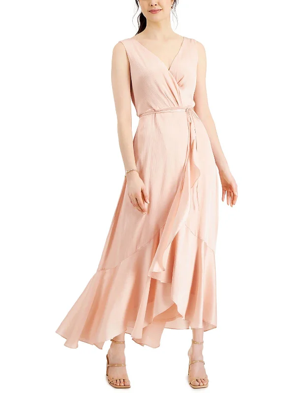Womens Satin Formal Evening Dress Tunics Versatile functional