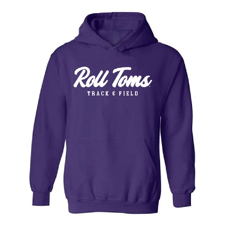 UST - NCAA Women's Track & Field : Cassia Cady - Hooded Sweatshirt Hoodie with Ribbed Cuffs Snug Fit Comfort UST - NCAA Women's Track & Field : Cassia Cady - Hooded Sweatshirt Hoodie with Ribbed Cuffs Snug Fit Comfort