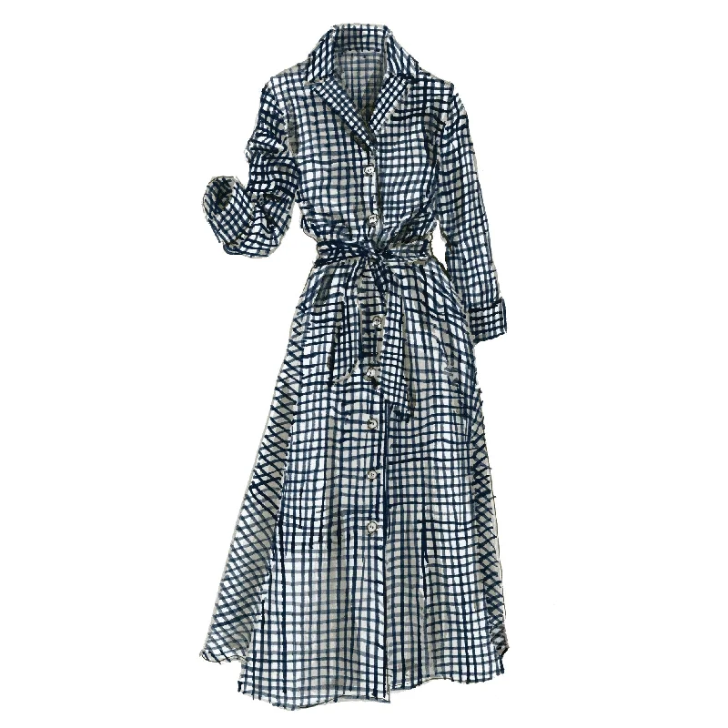 Navy Gingham