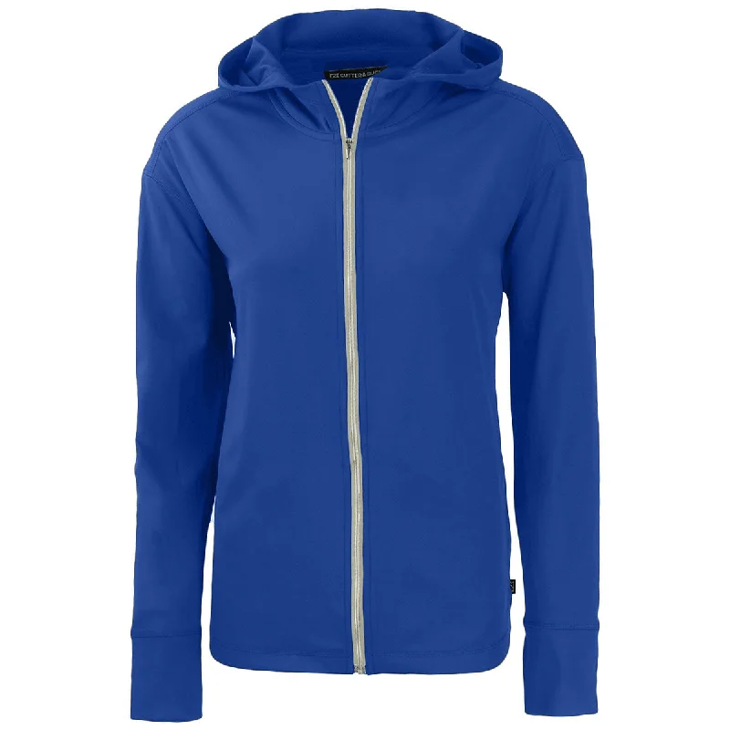 Cutter & Buck Women's Tour Blue Daybreak Eco Recycled Full Zip Hoodie Hoodie with Cropped Fit Short Trendy Cutter & Buck Women's Tour Blue Daybreak Eco Recycled Full Zip Hoodie Hoodie with Cropped Fit Short Trendy