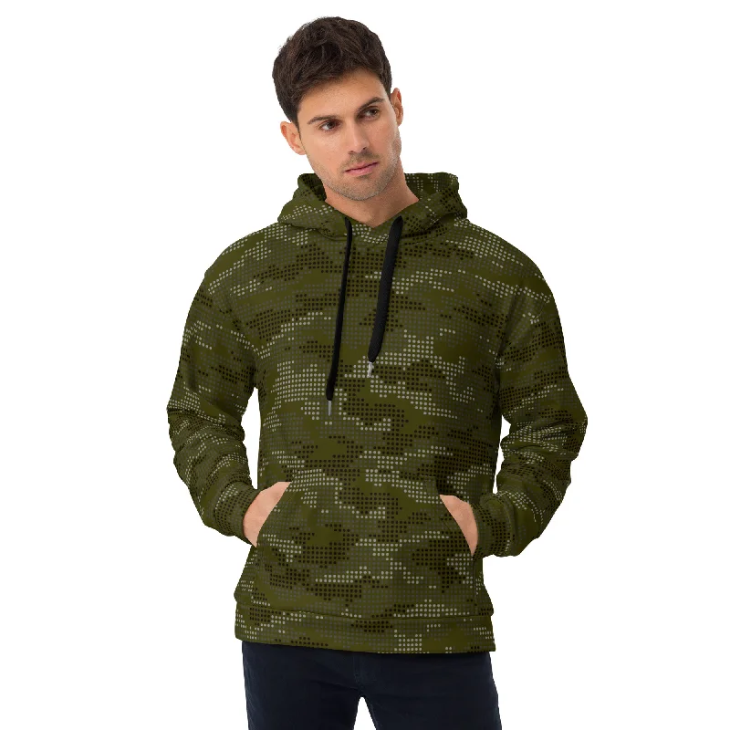 Woodland Giga Camo Hoodie Hoodie with Puffed Sleeves Voluminous Trendy