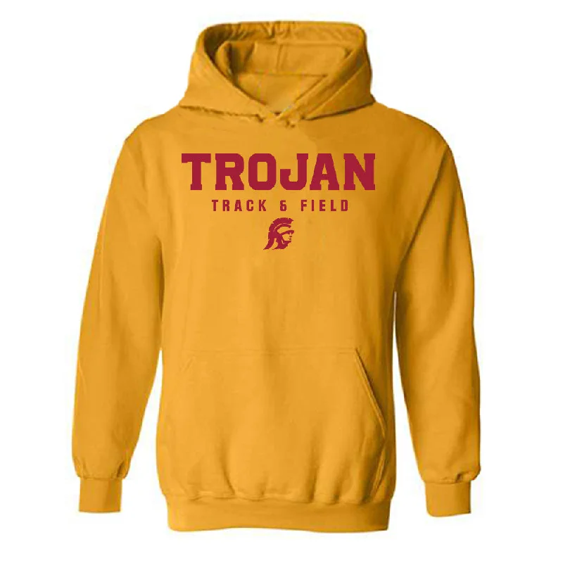 USC - NCAA Women's Track & Field : Rachael Uvieghara - Hooded Sweatshirt Hoodie with Half-Zip Sporty Casual
