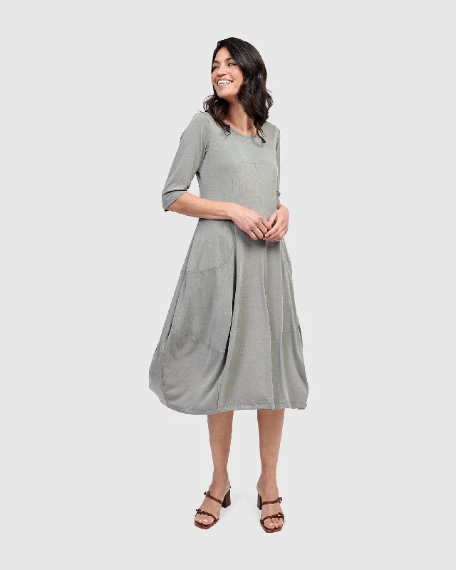 Essential Crew Cocoon Dress, Saladine Tunics Cozy soft