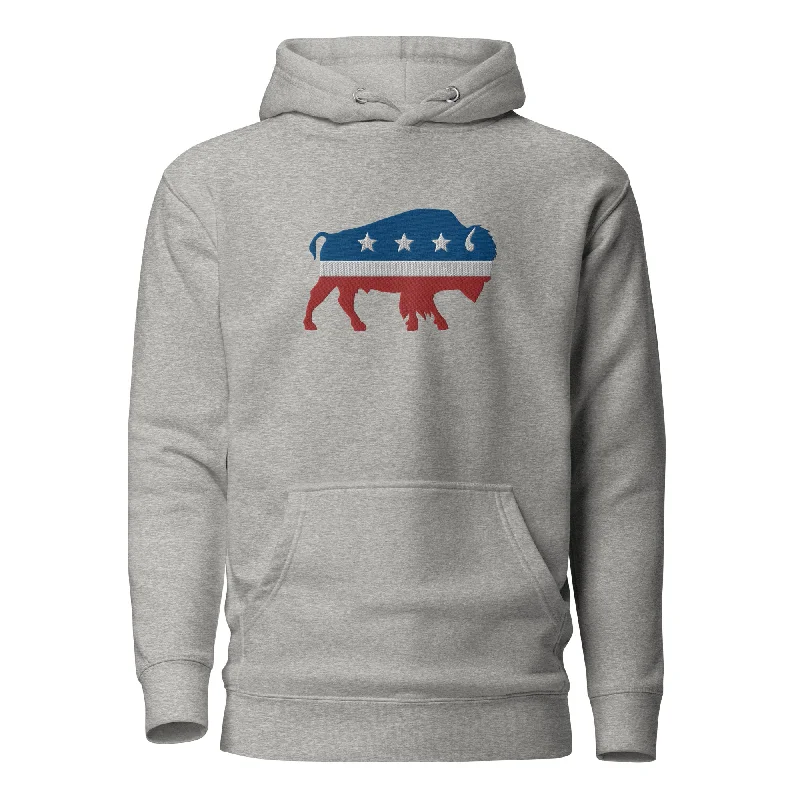 Bison Independent Unisex Hoodie Hoodie with Camouflage Military Edgy