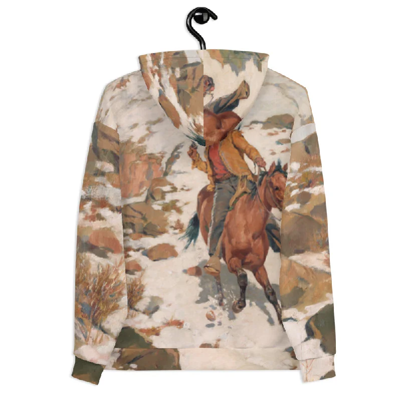 Hot Pursuit Painting Unisex Hoodie Hoodie with Pattern Geometric Abstract