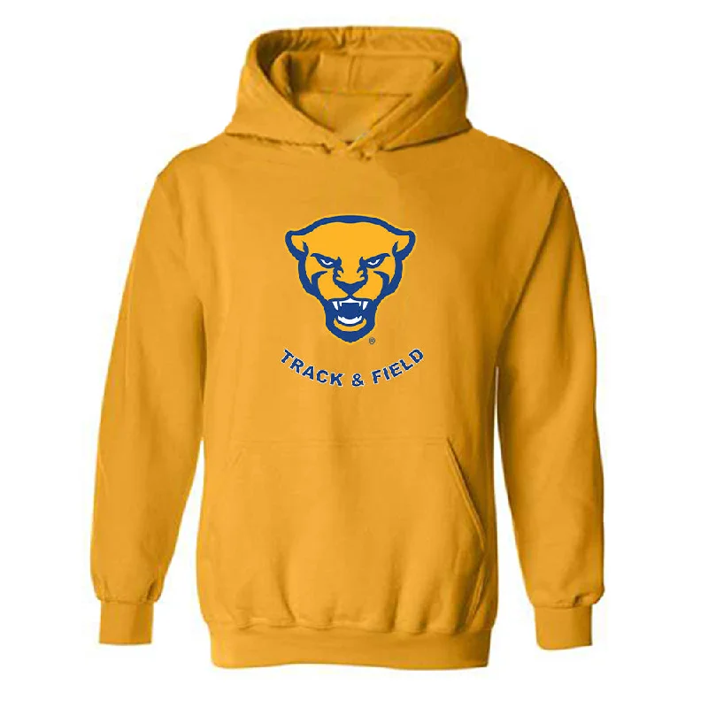 Pittsburgh - NCAA Women's Track & Field : Maya Maycock - Classic Shersey Hooded Sweatshirt Hoodie with Ribbed Cuffs Snug Fit Comfort Pittsburgh - NCAA Women's Track & Field : Maya Maycock - Classic Shersey Hooded Sweatshirt Hoodie with Ribbed Cuffs Snug Fit Comfort