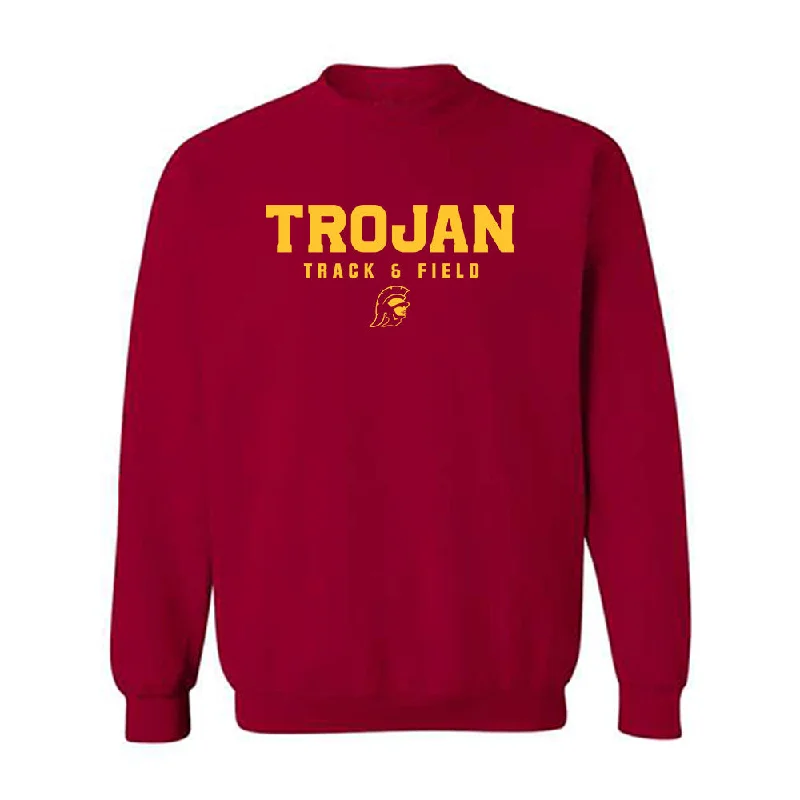 USC - NCAA Women's Track & Field : Rachael Uvieghara - Classic Shersey Crewneck Sweatshirt Hoodie with Crew Neck Simple Timeless