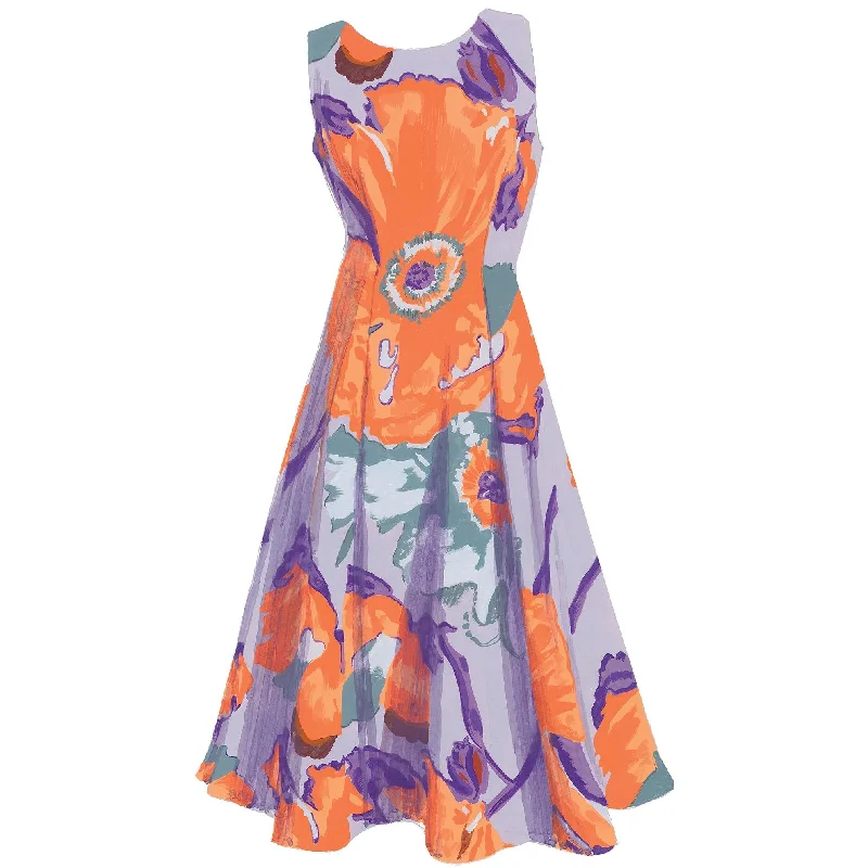 Floral Print A-Line Dress Tunics New arrival