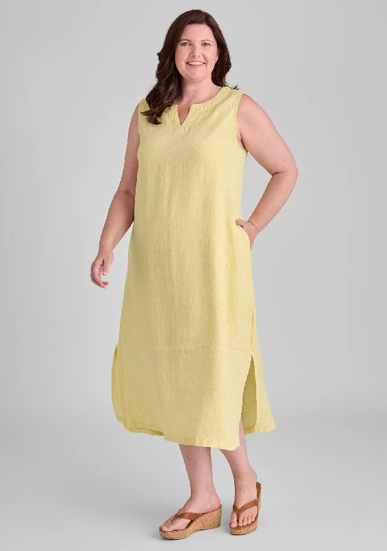 Tahira Dress - Linen Dress Maxi Flowy Bohemian