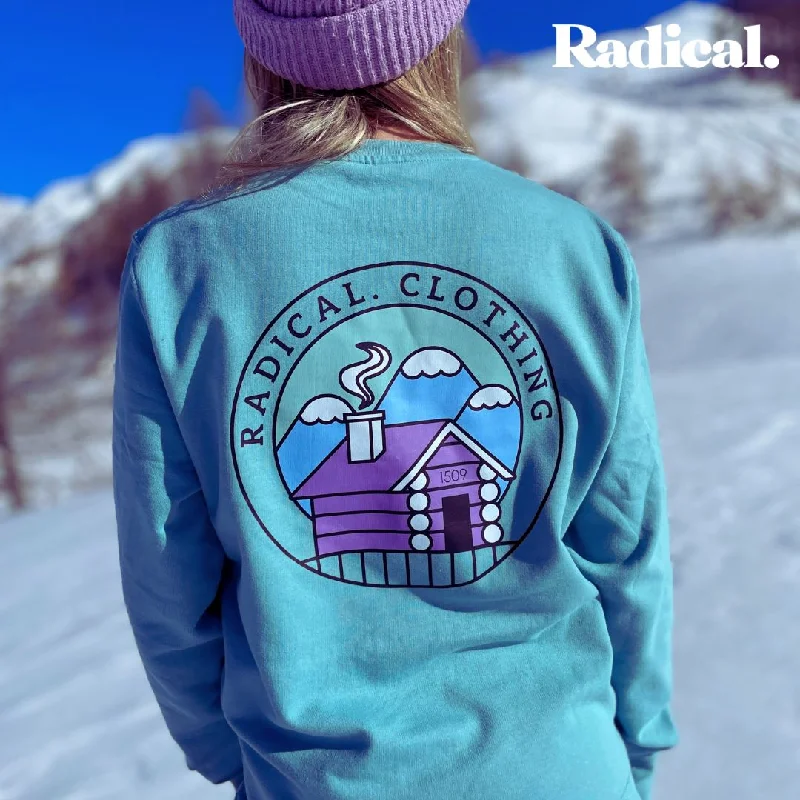 Radical. 1509 Unisex Sweatshirt - Lite Green Hoodie with Drawcord Adjustable Secure