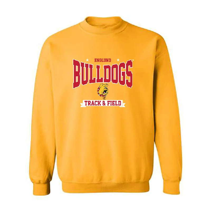Ferris State - NCAA Women's Track & Field : Daisy Englund - Classic Shersey Crewneck Sweatshirt Hoodie with Toggle Buttons Decorative Unique Ferris State - NCAA Women's Track & Field : Daisy Englund - Classic Shersey Crewneck Sweatshirt Hoodie with Toggle Buttons Decorative Unique