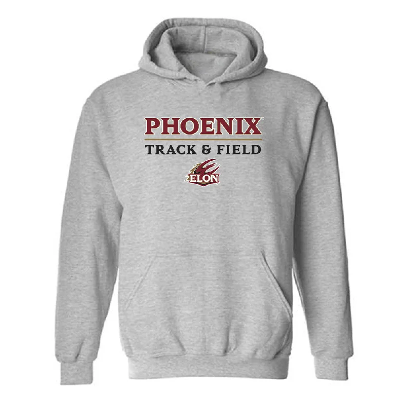 Elon - NCAA Women's Track & Field : Meghan Wilcox - Classic Shersey Hooded Sweatshirt Hoodie with Rolled Sleeves Casual Relaxed Elon - NCAA Women's Track & Field : Meghan Wilcox - Classic Shersey Hooded Sweatshirt Hoodie with Rolled Sleeves Casual Relaxed