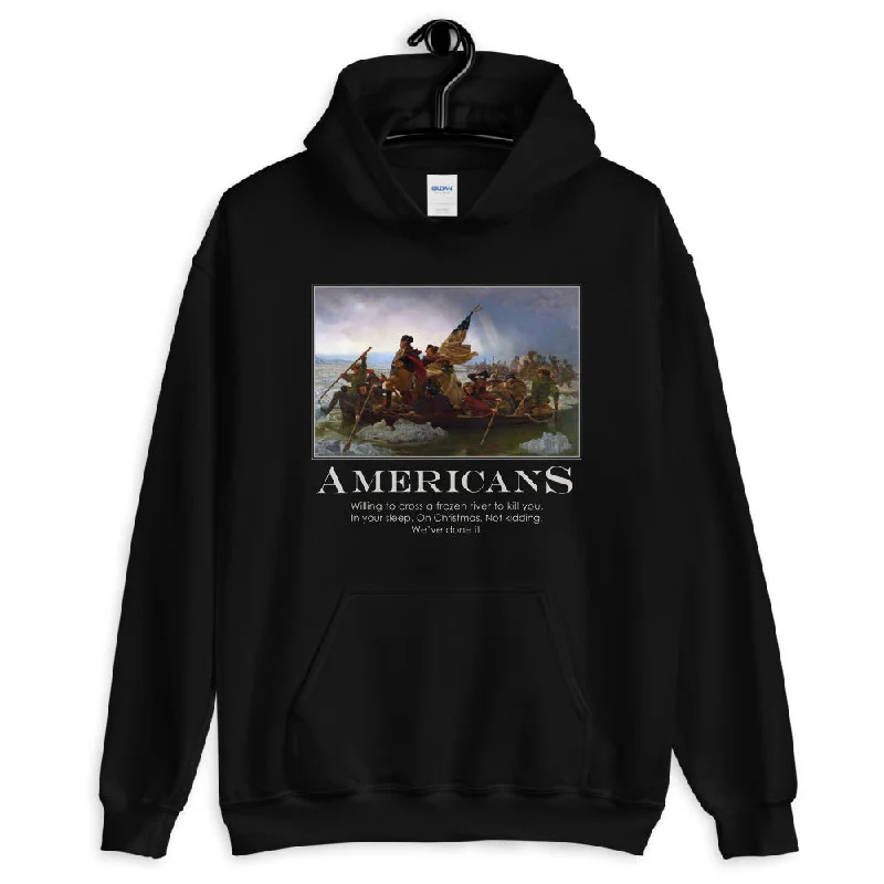 Americans Unisex Hoodie Sweatshirt Hoodie with Fur Luxurious Winter