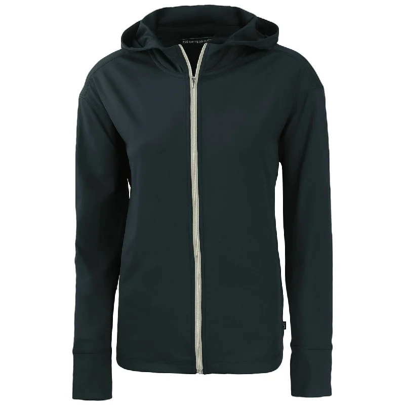 Cutter & Buck Women's Navy Blue Daybreak Eco Recycled Full Zip Hoodie Hoodie with Slim Fit Tailored Modern Cutter & Buck Women's Navy Blue Daybreak Eco Recycled Full Zip Hoodie Hoodie with Slim Fit Tailored Modern