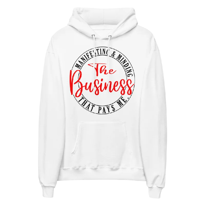 The Business Unisex fleece hoodie Hoodie with Hem Elastic Stretchable Comfortable