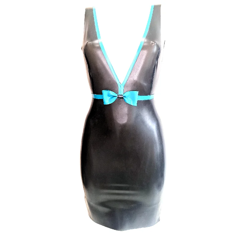 Deep V, Kick Flare Latex Pencil Dress Tunics Corduroy durable