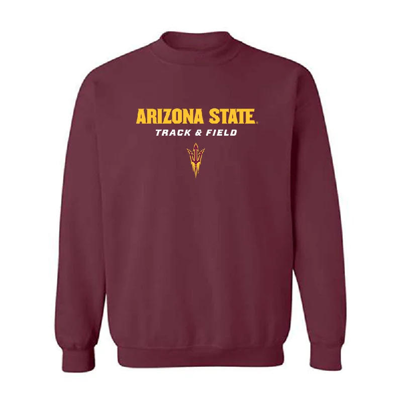 Arizona State - NCAA Women's Track & Field : Harlie Medrano - Classic Shersey Crewneck Sweatshirt Hoodie with Typography Text Message