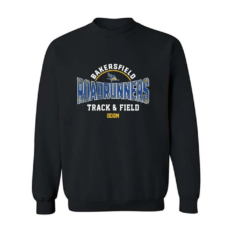CSU Bakersfield - NCAA Women's Track & Field : Skye Odom - Classic Fashion Shersey Crewneck Sweatshirt Hoodie with Hem Fringe Bohemian Relaxed