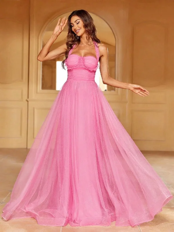 Ruched Bustier Mesh Party Dress Tunics Fashionable trendy