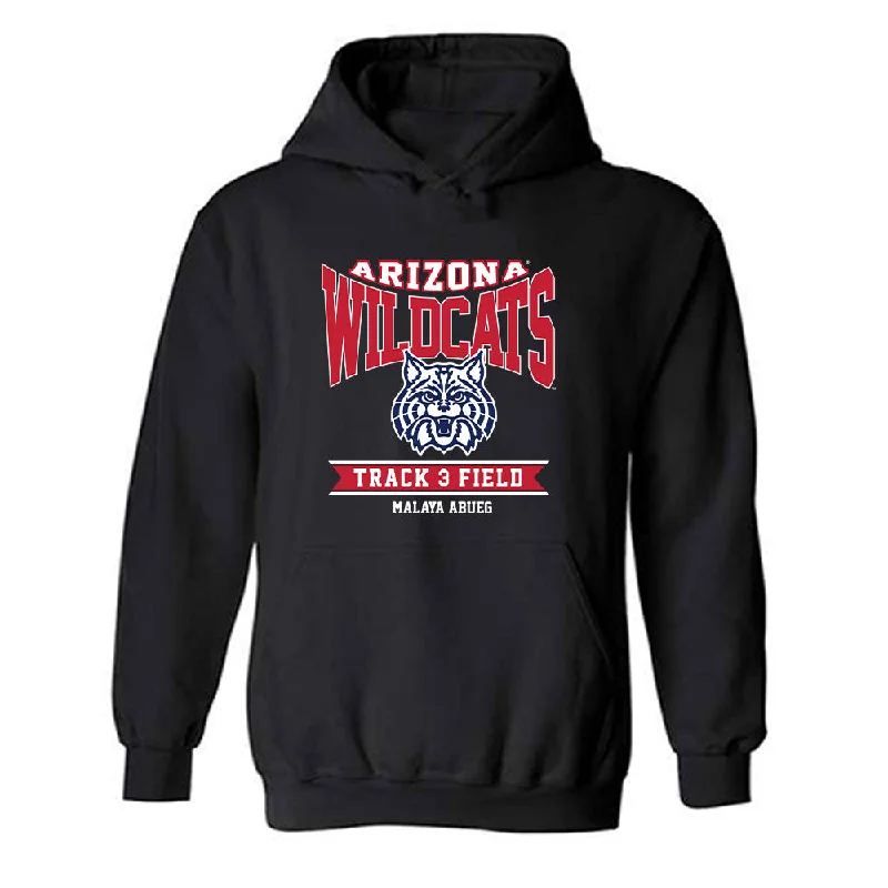 Arizona - NCAA Women's Track & Field : Malaya Abueg - Classic Fashion Shersey Hooded Sweatshirt Hoodie with Ribbed Neckline Snug Warm Arizona - NCAA Women's Track & Field : Malaya Abueg - Classic Fashion Shersey Hooded Sweatshirt Hoodie with Ribbed Neckline Snug Warm