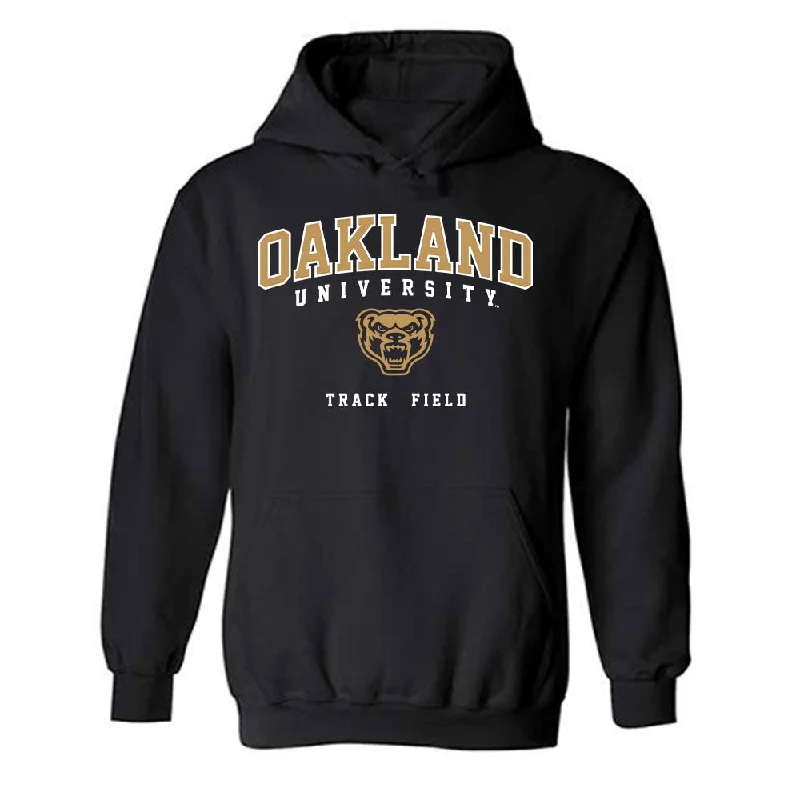 Oakland - NCAA Women's Track & Field : Desteny DeJarnett - Classic Shersey Hooded Sweatshirt Hoodie with Mesh Breathable Sporty Oakland - NCAA Women's Track & Field : Desteny DeJarnett - Classic Shersey Hooded Sweatshirt Hoodie with Mesh Breathable Sporty