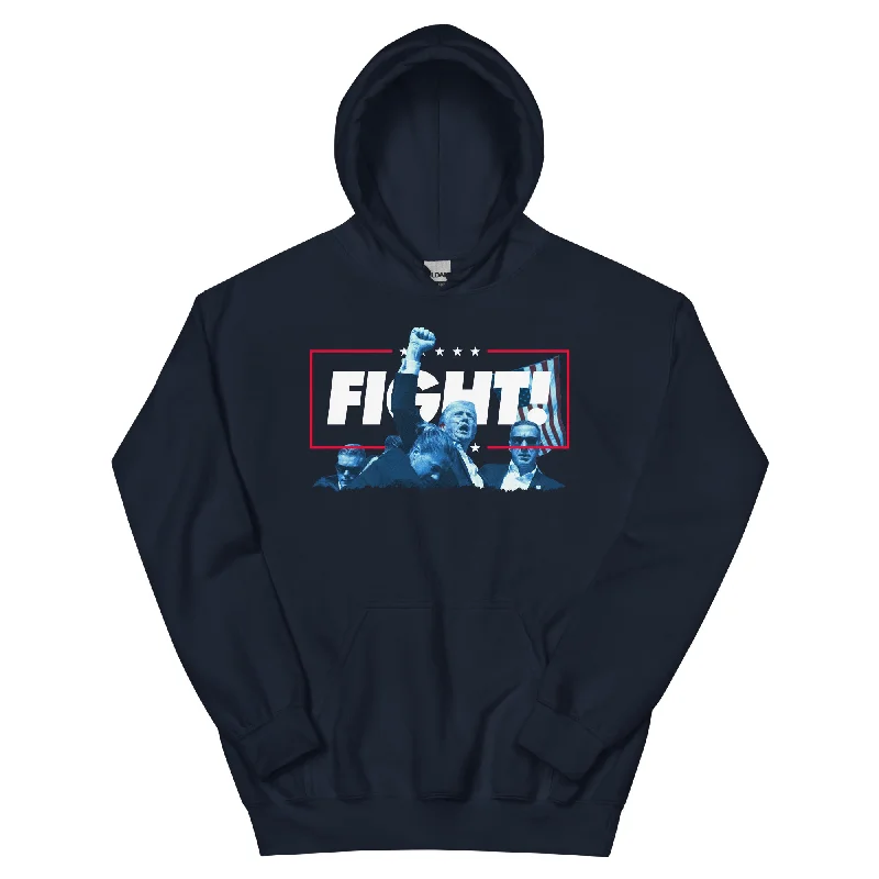 Trump Fight the Good Fight Hoodie Hoodie with Reflective Safety Nightwear