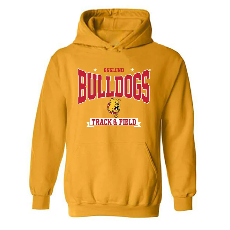 Ferris State - NCAA Women's Track & Field : Daisy Englund - Classic Shersey Hooded Sweatshirt Hoodie with Snap Buttons Easy Quick Ferris State - NCAA Women's Track & Field : Daisy Englund - Classic Shersey Hooded Sweatshirt Hoodie with Snap Buttons Easy Quick