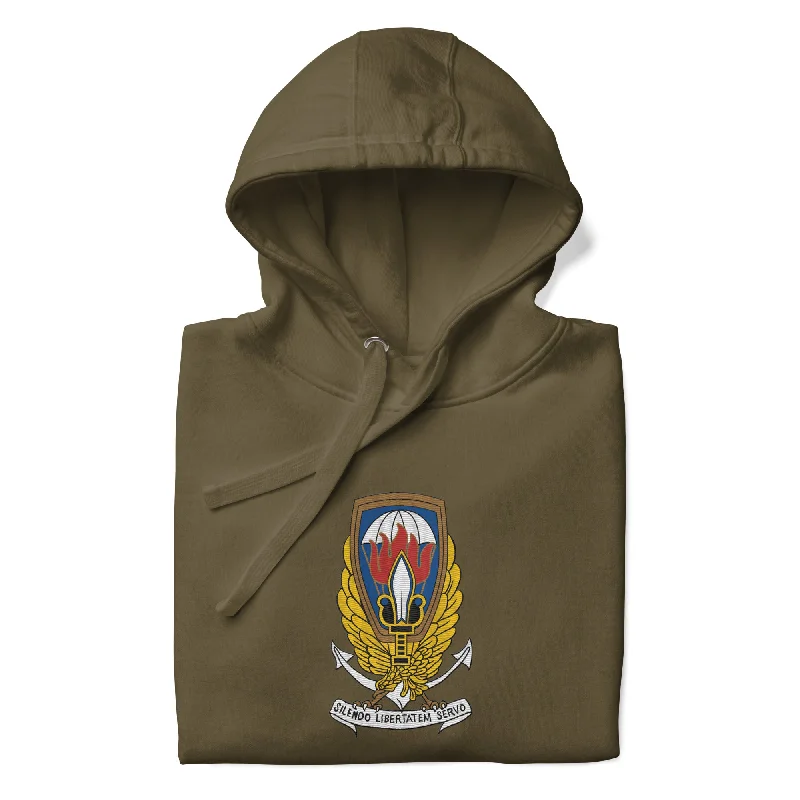 Operation GLADIO embroidered Hoodie Hoodie Dress Longline Feminine