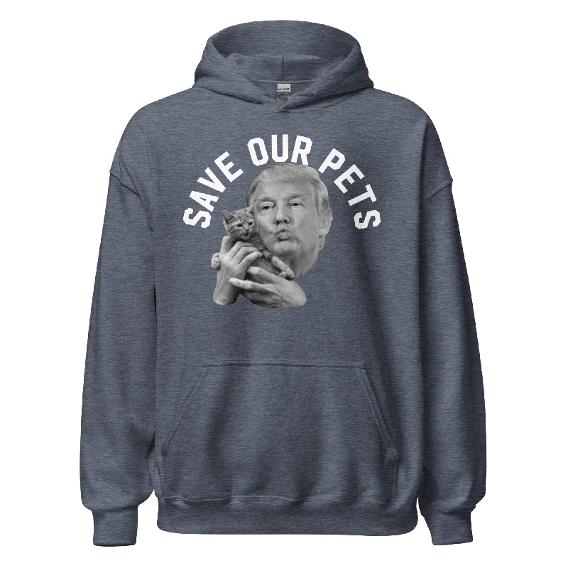 Trump Save Our Pets Hoodie Hoodie with Toggle Buttons Decorative Unique