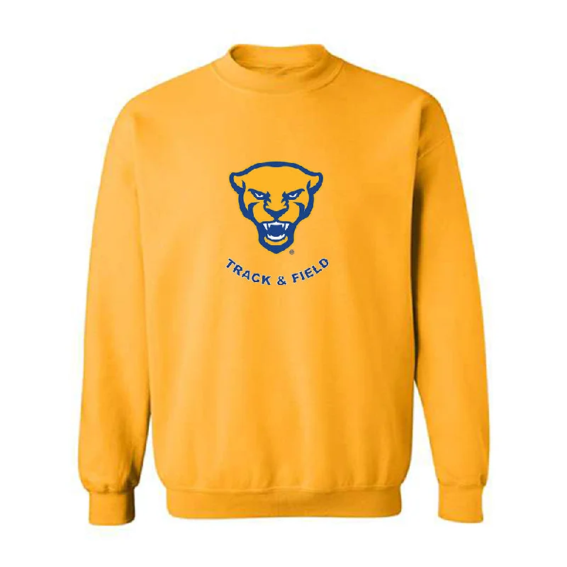 Pittsburgh - NCAA Women's Track & Field : Maya Maycock - Classic Shersey Crewneck Sweatshirt Hoodie with Thumb Holes Functional Cozy Pittsburgh - NCAA Women's Track & Field : Maya Maycock - Classic Shersey Crewneck Sweatshirt Hoodie with Thumb Holes Functional Cozy