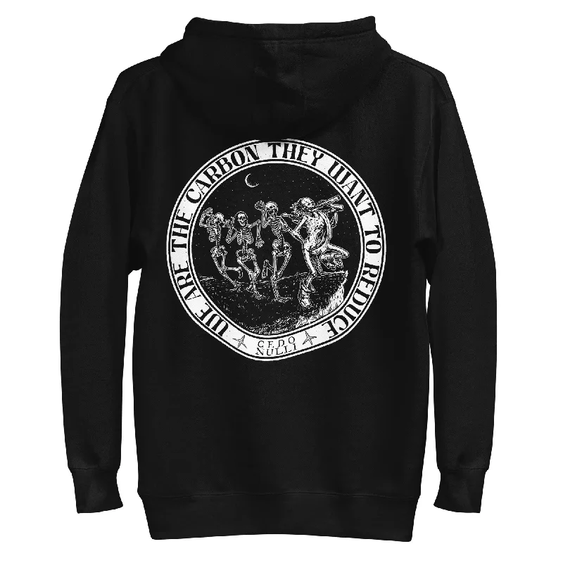 We Are the Carbon They Want To Reduce Unisex Hoodie Hoodie with Hem Raw Edge Edgy Unfinished