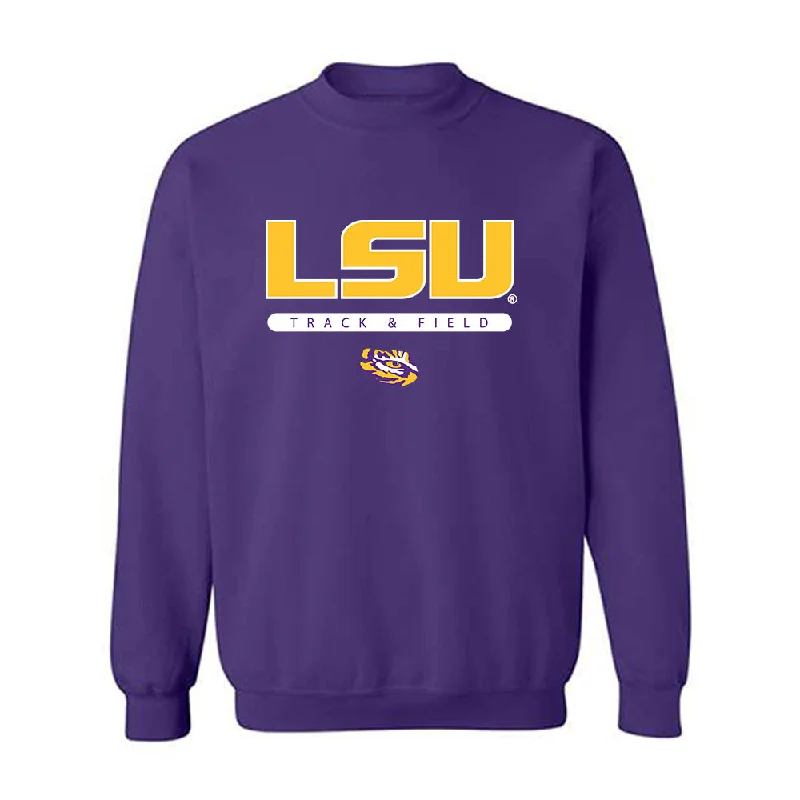 LSU - NCAA Women's Track & Field : Ella Onojuvwevwo - Classic Shersey Crewneck Sweatshirt Hoodie with Elastic Waist Stretchable Comfortable LSU - NCAA Women's Track & Field : Ella Onojuvwevwo - Classic Shersey Crewneck Sweatshirt Hoodie with Elastic Waist Stretchable Comfortable