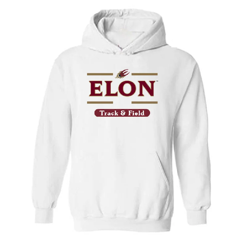 Elon - NCAA Women's Track & Field : Meghan Wilcox - Classic Fashion Shersey Hooded Sweatshirt Hoodie with Velcro Closure Adjustable Secure Elon - NCAA Women's Track & Field : Meghan Wilcox - Classic Fashion Shersey Hooded Sweatshirt Hoodie with Velcro Closure Adjustable Secure