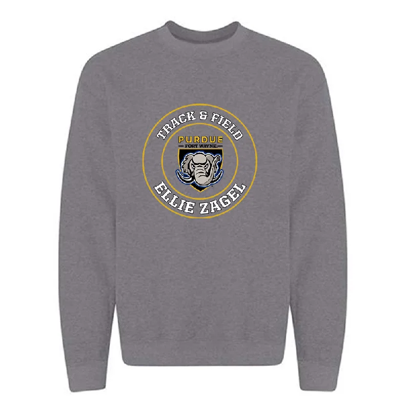 PFW - NCAA Women's Track & Field : Ellie Zagel - Classic Fashion Shersey Crewneck Sweatshirt Hoodie with Set-In Sleeves Structured Classic PFW - NCAA Women's Track & Field : Ellie Zagel - Classic Fashion Shersey Crewneck Sweatshirt Hoodie with Set-In Sleeves Structured Classic