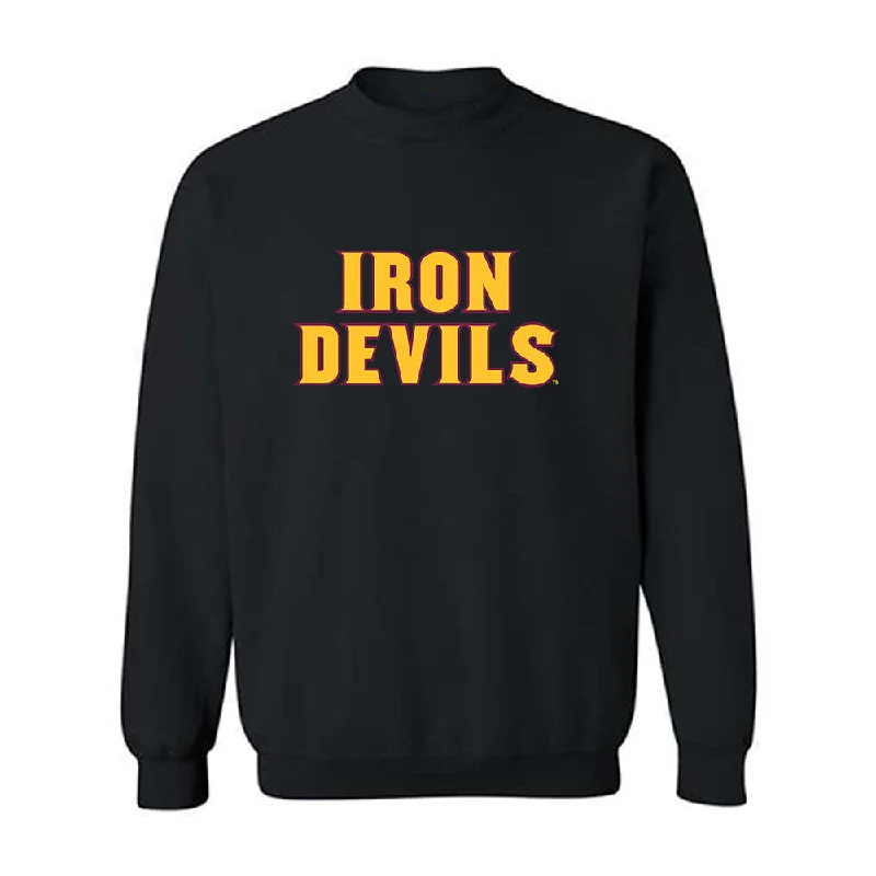 Arizona State - NCAA Women's Track & Field : Ava McCumber-Gandara - Replica Shersey Crewneck Sweatshirt Hoodie with Front Slit Layering Stylish