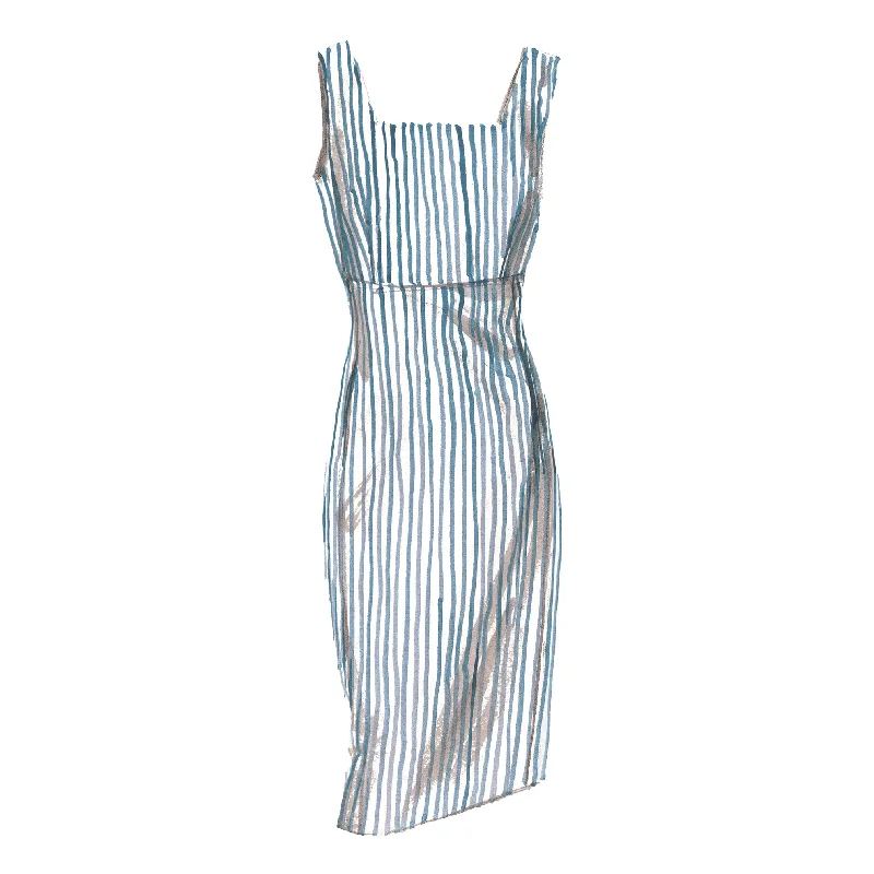 Florentine Seersucker Dress Tunics Modern contemporary
