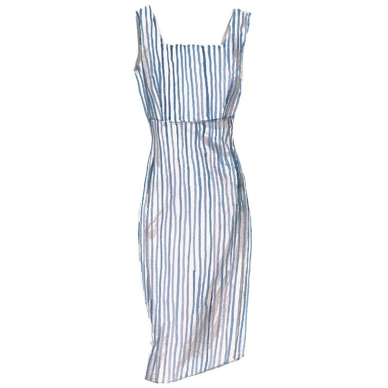 Florentine Seersucker Dress Tunics Stylish elegant