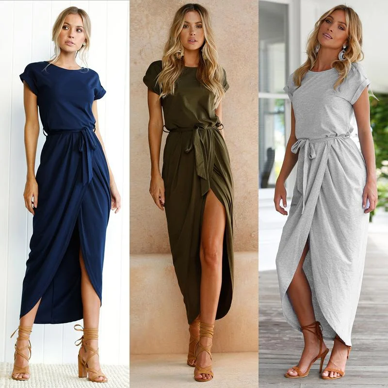 Casual High Rise Summer Dress Tunics Vintage classic