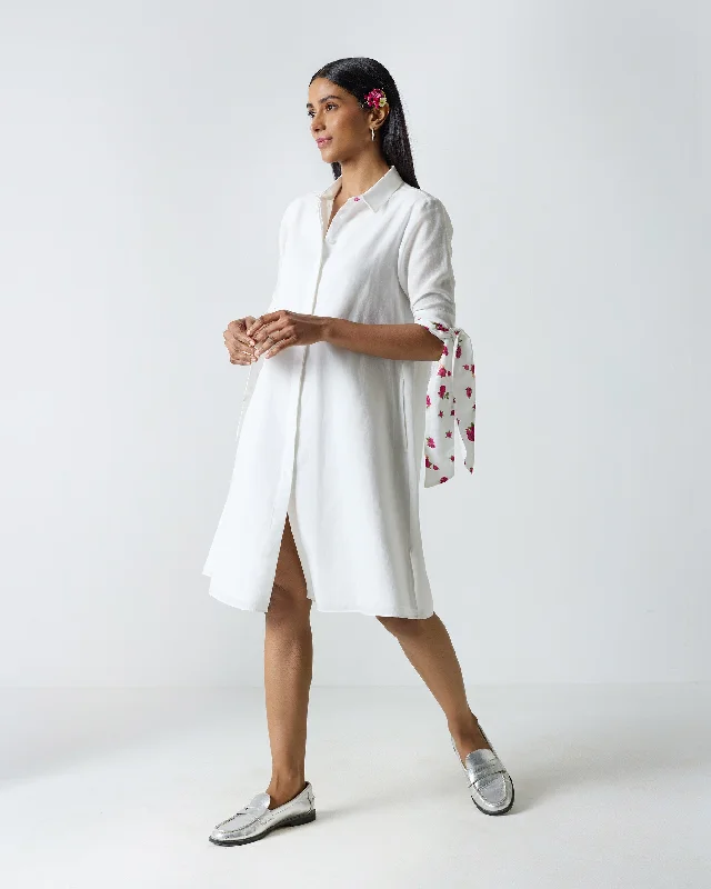 Collared Dress - White Tunics Review highly